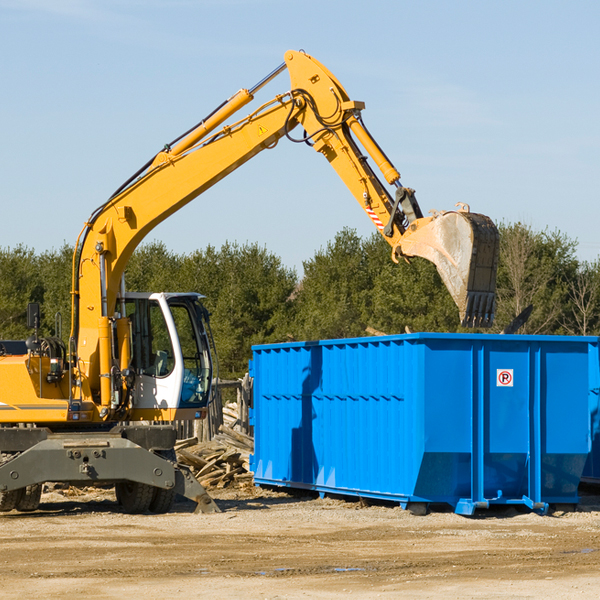 can i request a rental extension for a residential dumpster in Rainsville Alabama